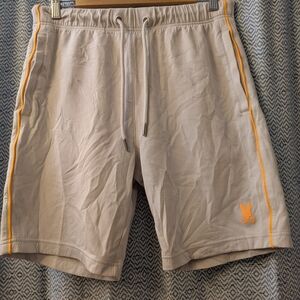 Psycho Bunny Gray Shorts with Orange Trim